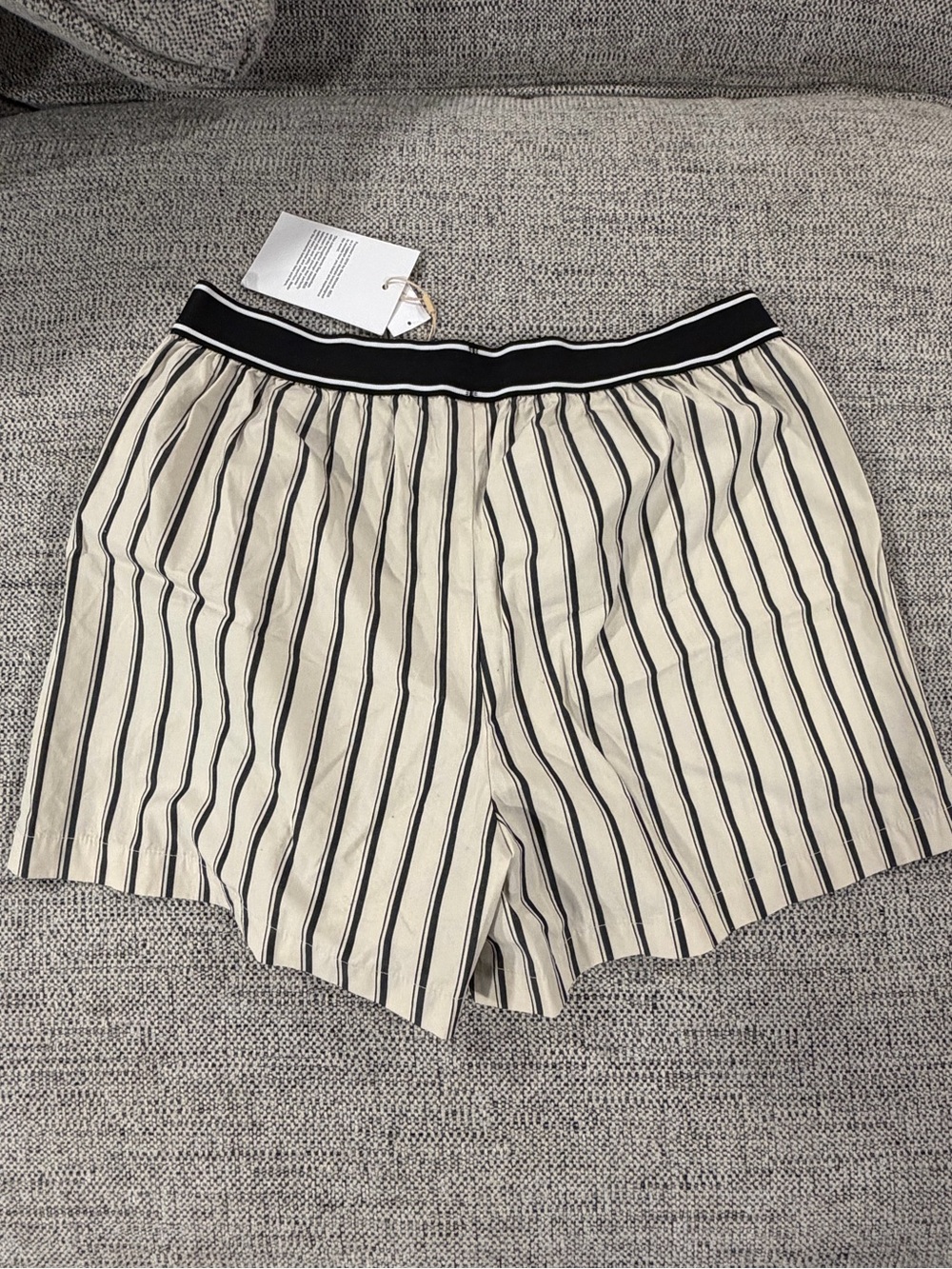 Gap x BEIS cotton poplin stripe boxer shorts NWT - Picture 7 of 7